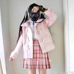 Kawaii Japanese Cute Lolita Pink Coat Winter Warm